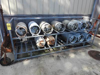 Rack W/ Propane Tanks