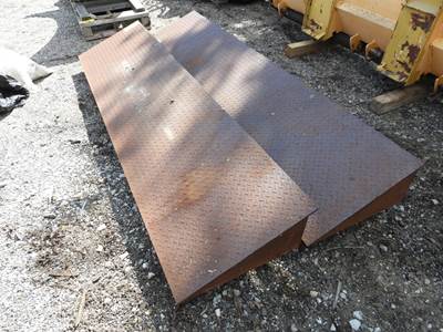 (2) Steel Treadplatescurb Ramps, 2'X8'w/9" Rise