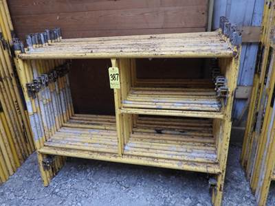 (14) Bil-Jac Scaffolding Uprights, 5'WX4'H