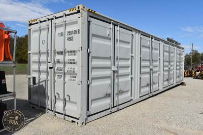 40Ft Shipping COntainer 4 Side Entry Doors, Rear Doors, Wood Floors, On Trip Use