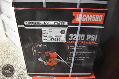 IRCM500 Gas Pressure Washer 3200 PSI Maximum Pressure, 2700 PSI Working Pressure