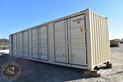 40Ft Shipping Container 4 Side Entry Double Doors, Rear Double Doors, Wood Floor