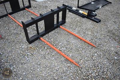 Bale Spear Attachment Skid Steer Mount, Dual Spears