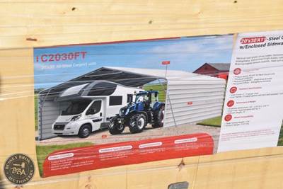 Sdlanch Carport 20ft x 30ft x 12ft 6in, 10ft Sidewall Height, Galvanized Finish,