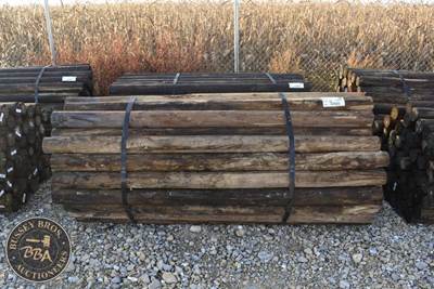 Treated Fence Post Approx 7Ft Long X 4 Inch Diameter Fence Post, Lot Contains 60