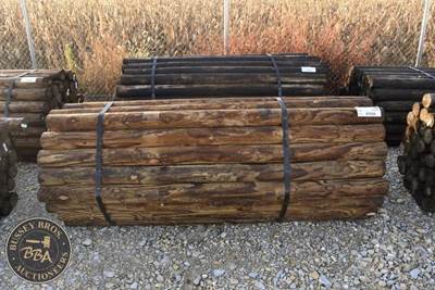 Treated Fence Post Approx 7Ft Long X 4 Inch Diameter Fence Post, Lot Contains 60