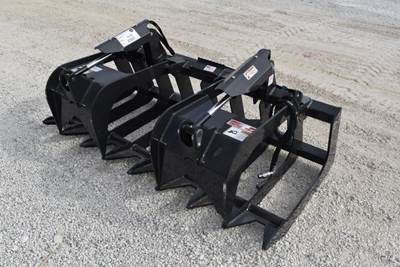 Stout Buckets HD72-8 Grapple Attachment Skid Steer Mount, Double Grapple, 72