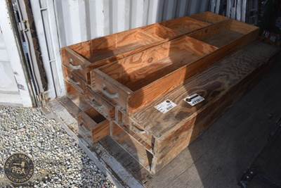 WOOD TRUCK BED TOOL BOX