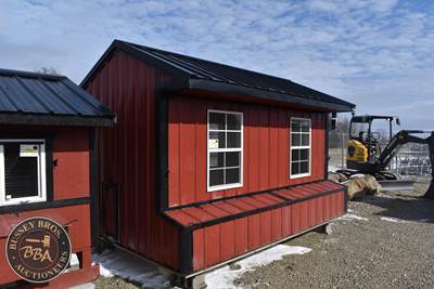 Chicken Coop 8Ft. X 12Ft. With Outside Run, 12 Chicken Roost With Outside Access