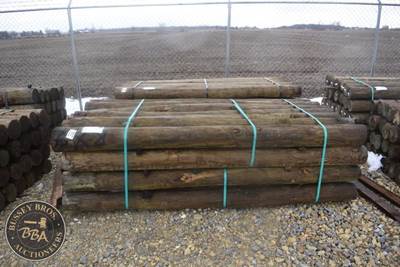 Treated Fence Post, 6IN X 8FT, 28 In Bundle