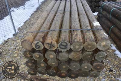 Treated Fence Post, 6IN X 8FT, 28 In Bundle