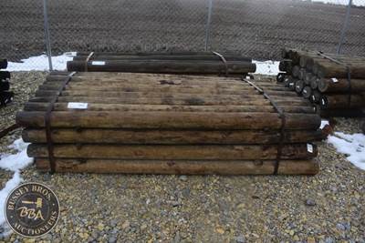 Treated Fence Post, 4IN X 8FT, 36 In Bundle