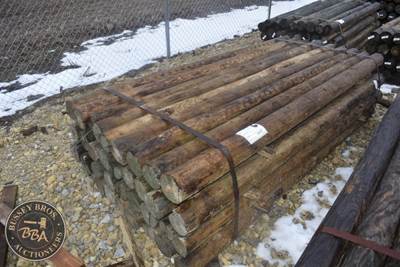 Treated Fence Post, 4IN X 8FT, 36 In Bundle
