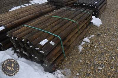 Treated Fence Post, 4IN X 8FT, 36 In Bundle