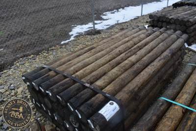 Treated Fence Post, 4IN X 8FT, 36 In Bundle