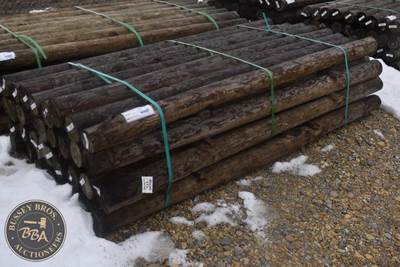 Treated Fence Post, 4IN X 8FT, 36 In Bundle