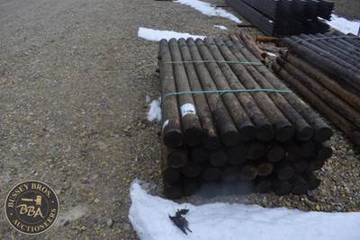Treated Fence Post, 4IN X 8FT, 36 In Bundle