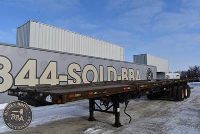 Manac 52ft Tri Axle Steel Flatbed Trailer - Spring