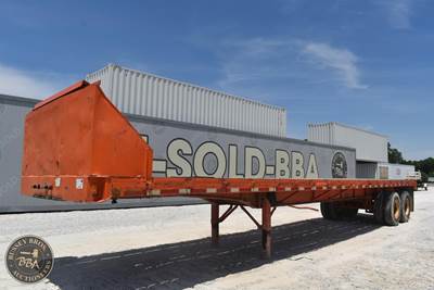 40ft Steel Flatbed Trailer - Spring, Fixed Axle