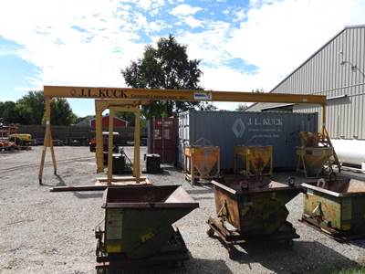 Spanco 2-Ton Portable Ganrty 40'W,11'5" Overall Height, 10' Under Cross Beam
