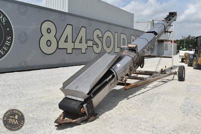 Doyle Belt Conveyor, Towable, Manual Height Adjustable, 42ft Long,