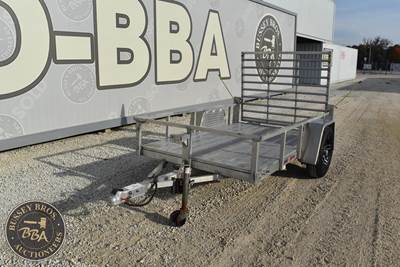 SPORT HAVEN 8ft Single Axle Aluminum Landscape Trailer