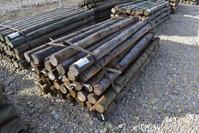 Treated Fence Post, 4IN X 8FT, 36 In Bundle