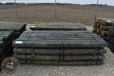 Treated Fence Post, 4IN X 7FT, 36 In Bundle