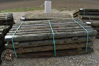 Treated Fence Post, 4IN X 7FT, 36 In Bundle