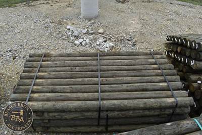 Treated Fence Post, 4IN X 7FT, 36 In Bundle