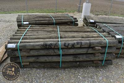 Treated Fence Post, 4IN X 7FT, 36 In Bundle