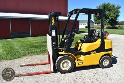 Yale GLP050MX Pneumatic Tire Forklift - 5000lb Capacity, 16ft Lift Height