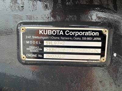 Kubota SVL97-2 Track Skid Steer