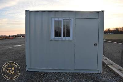 10FT Office Container Side Entry Door, Window, Rear Doors, Wood Floor, Fork