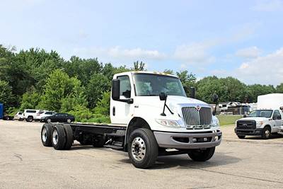 International MV Tandem Axle Cab & Chassis Truck - Cummins, 300HP, 6 Speed Allison Hs Amt