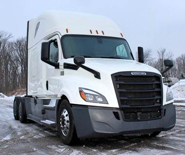Freightliner Cascadia 126 Sleeper Semi Truck - Raised Roof Sleeper, Detroit 455HP, 12 Speed Dt12 Amt