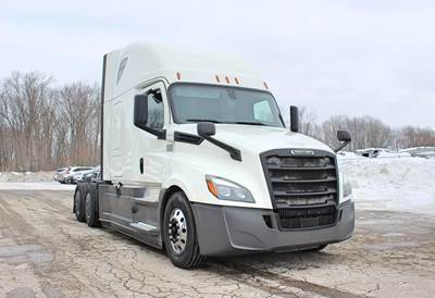 Freightliner Cascadia 126 Sleeper Semi Truck - Raised Roof Sleeper, Detroit 450HP, 12 Speed Dt12 Amt