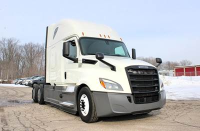 Freightliner Cascadia 126 Sleeper Semi Truck - Raised Roof Sleeper, Detroit 455HP, 12 Speed Dt12 Amt