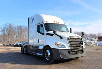 Freightliner Cascadia 126 Sleeper Semi Truck - Raised Roof Sleeper, Detroit 455HP, 12 Speed Dt12 Amt