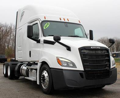 Freightliner Cascadia 126 Sleeper Semi Truck - Raised Roof Sleeper, Detroit 455HP, 12 Speed Dt12 Amt
