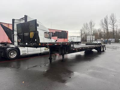 Wade 43x102 Steel Drop Deck Trailer - Spring, Fixed Axle