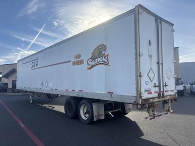 Fruehauf 56.5 ft Dry Van Trailer - Swing Door, Spring, Sliding Axle