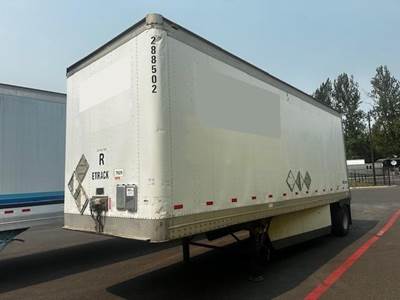 Great Dane 28 ft Dry Van Trailer - Roll up Door, Air Ride, Single Axle, Fixed Axle