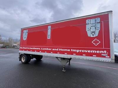 Hyundai 28 ft Dry Van Trailer - Roll up Door, Spring, Single Axle, Fixed Axle