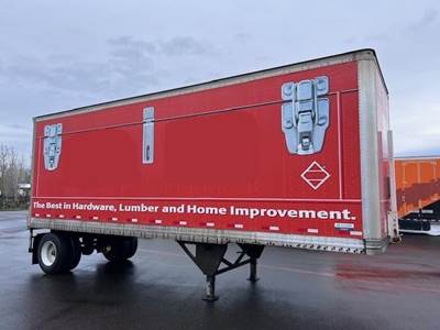 Hyundai 28 ft Dry Van Trailer - Roll up Door, Spring, Single Axle, Fixed Axle