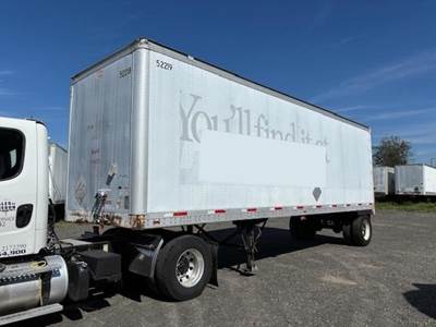 Wabash 31 ft Dry Van Trailer - Roll up Door, Air Ride, Single Axle, Fixed Axle