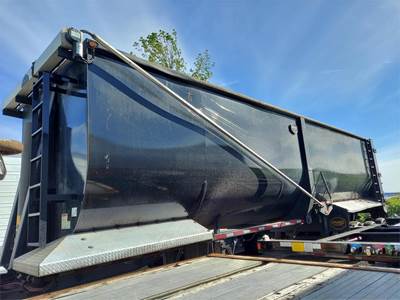 MAC 40 ft Frameless Half Round End Dump Trailer - Tri Axle, Steel, Spring