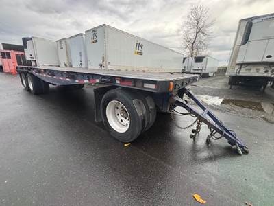 Fruehauf 30x96 Steel Flatbed Trailer - Spring, Fixed Axle