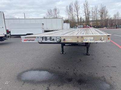Manac 53x102 Quad Axle Combination Flatbed Trailer - Air Ride, Fixed Spread Axle