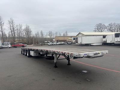 Reitnouer 53x102 Quad Axle Aluminum Flatbed Trailer - Air Ride, Fixed Spread Axle